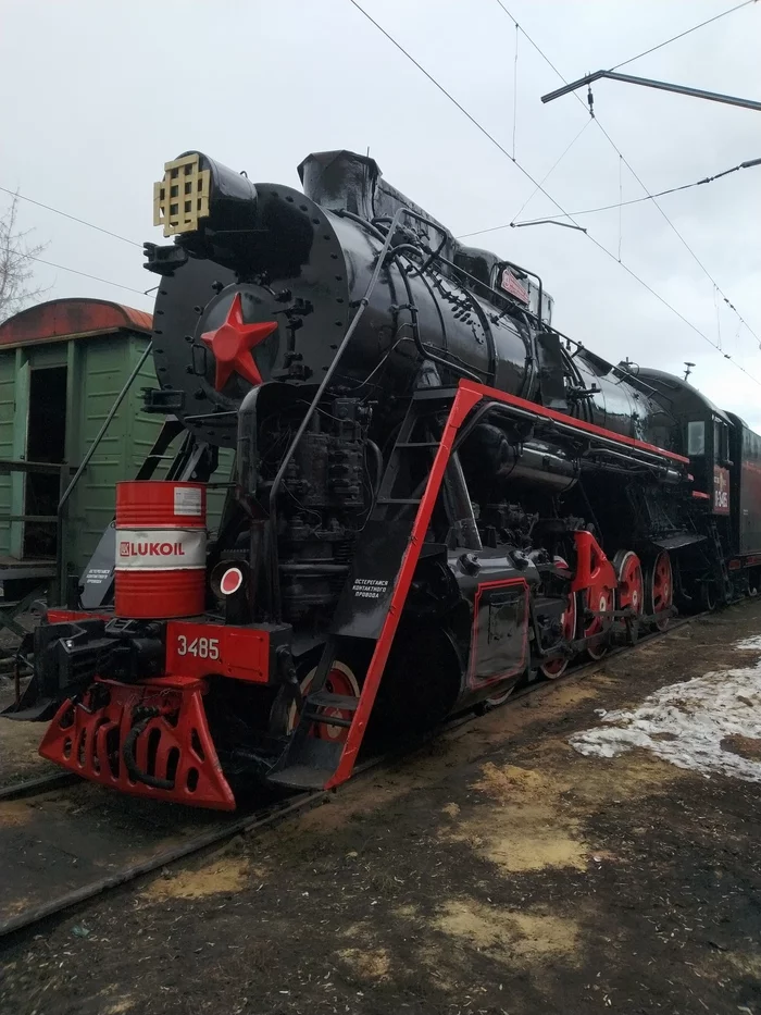 This miracle was brought in for repairs - My, Locomotive, Longpost, the USSR