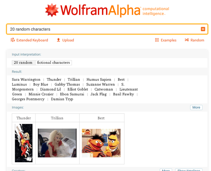      WolframAlpha   ,   