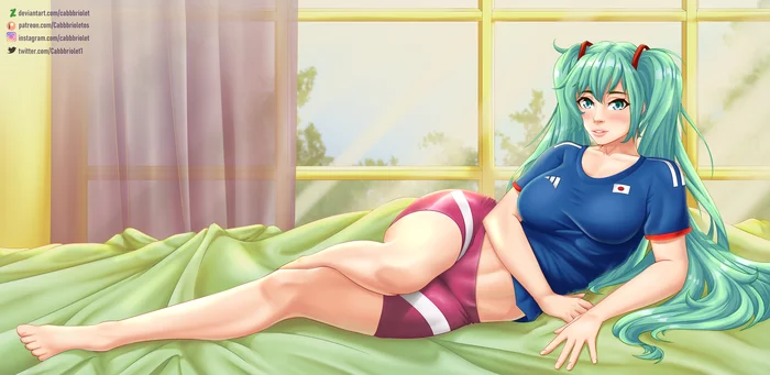 Miku - My, Endless summer, Visual novel, Art, Hatsune Miku, Cabbbriolet