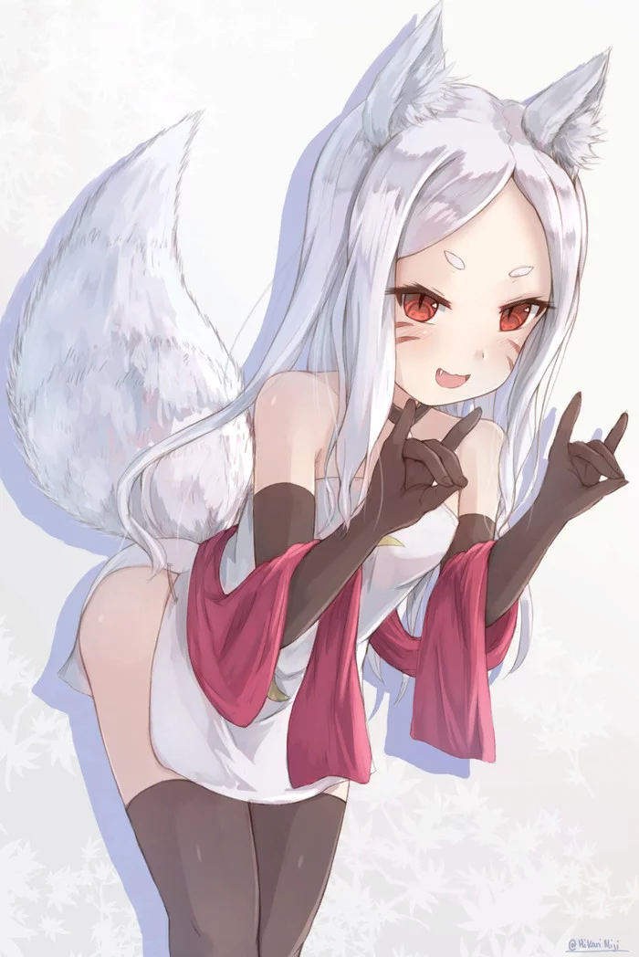 Shiro - Sewayaki Kitsune No Senko-san, Anime art, Anime, Animal ears, Shiro (Sewayaki Kitsune No Senko-san)