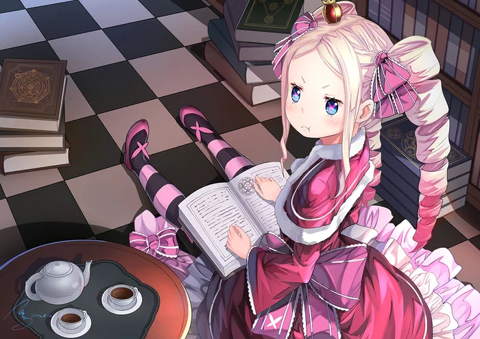 Stop bothering me, - Re: Zero Kara, Beatrice, Anime art, Anime