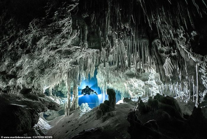 Дайвер фотографировал свои приключения в подводных пещерах Дайвер, Пещеры, Фотография, Длиннопост