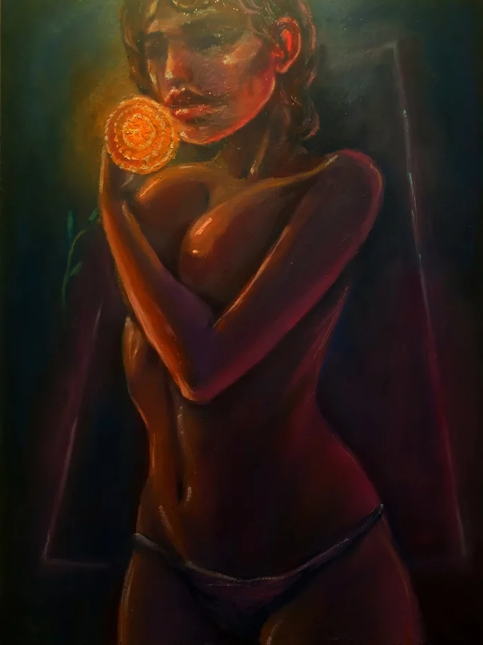 My contacts with the otherworldly in the form of oil paintings #1 - NSFW, My, Art, Art, Metamodernism, Painting, Oil painting, Artist, League of Artists, Art