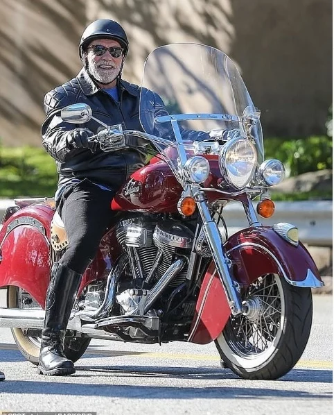 What else is needed for happiness? - Arnold Schwarzenegger, Motorcyclists, Happiness, Motorcycles, Moto