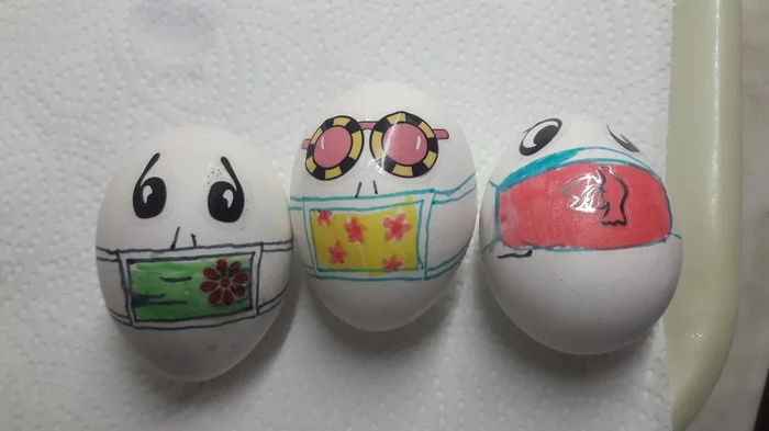 Painted the testicles - My, Easter, Eggs, Coronavirus