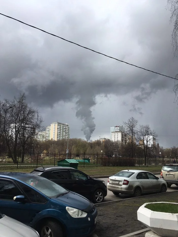 Moscow. Something is burning - My, Moscow, Is burning, The photo