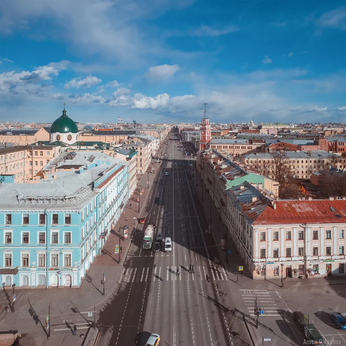 Первые дни самоизоляции - Моё, Санкт-Петербург, Невский проспект, Самоизоляция, Фотография, Квадрокоптер