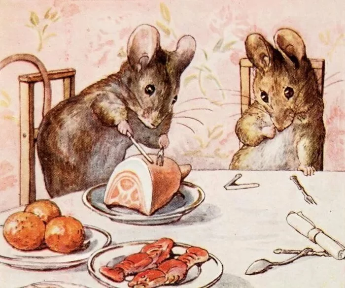 Two little mice - My, Story, Fable, Poems, Literature, Mouse, Lazy, Freeloaders, Care, Longpost