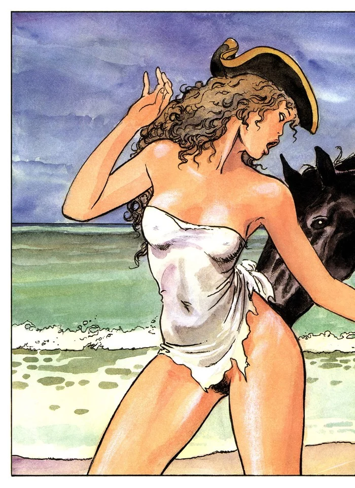 Гулливериана (часть 3, заключительная) - NSFW, Арт, Эротика, Рисованная эротика, Комиксы, Длиннопост, Гулливер, Milo Manara, 18+