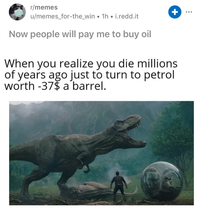 People on Reddit are still convinced that oil is made from dinosaurs - Picture with text, Reddit, Geologists, Memes, Oil, Jurassic world