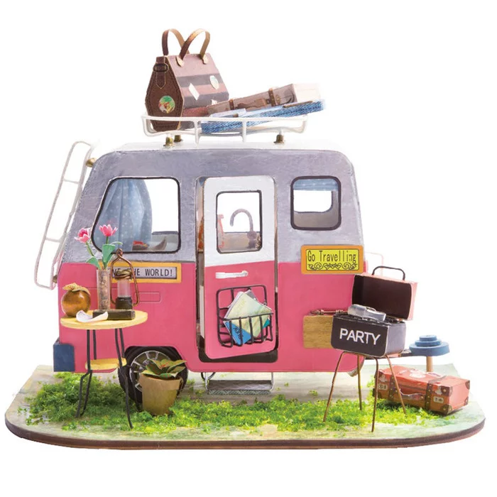 Second roombox. Hurray, we made it! Picnic Van - My, Roombox, Needlework with process, Picnic, Longpost