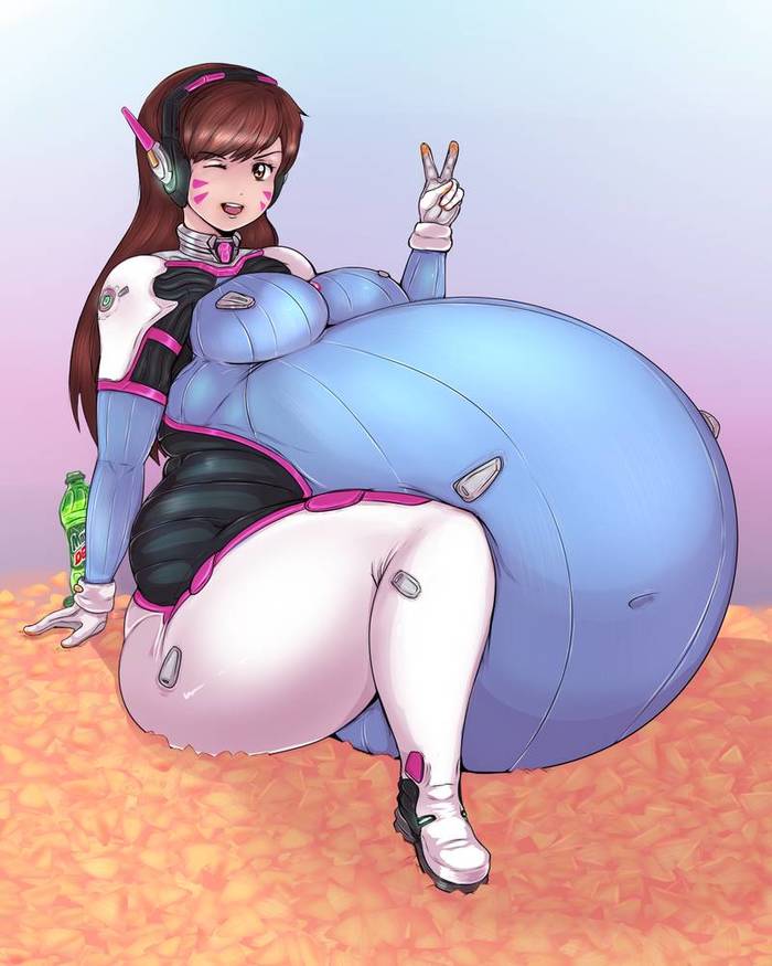 Gamer fuel - Art, Overwatch, Dva, Humor, Fetishism