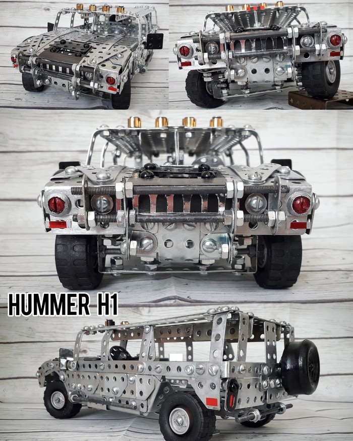 Hummer H1 из металлического конструктора