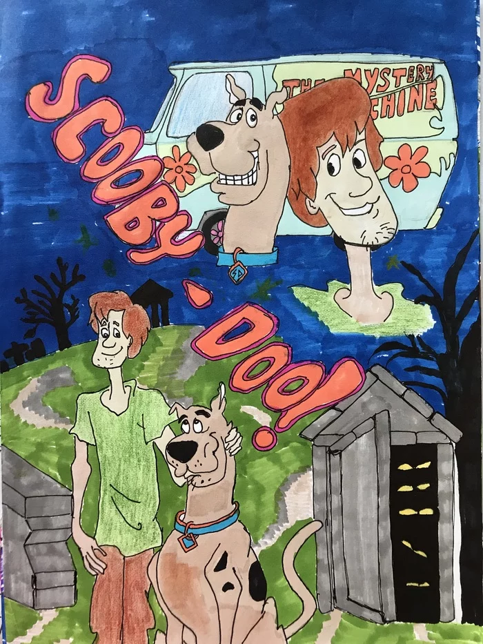 Scooby-Doo - My, Scooby Doo, Animated series, Cartoons, Drawing, Shaggy