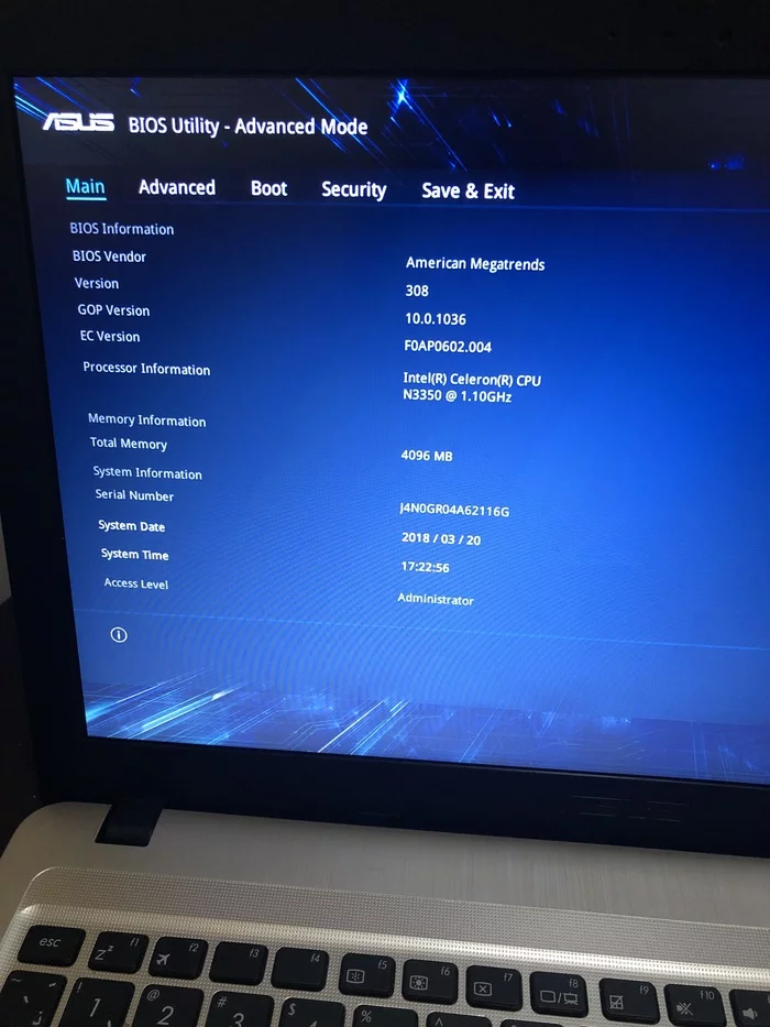 Problem installing Windows on an Asus laptop from a flash drive - My, Laptop Repair, Windows, Asus, Installation, Longpost