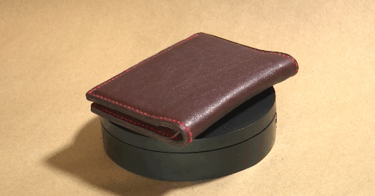 Leather products - My, Needlework, Leather products, With your own hands, GIF, Longpost, Needlework without process, Wallet, Purse