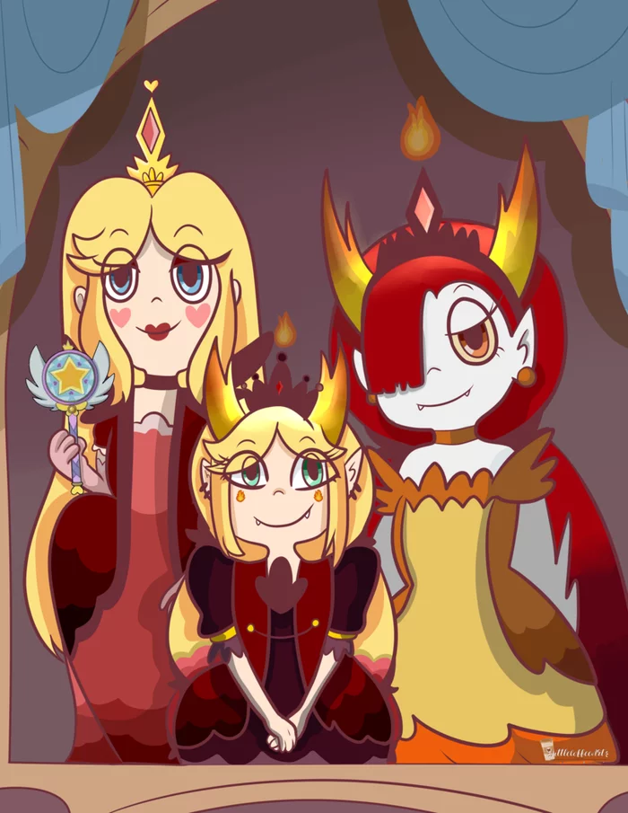 Стар против сил зла.Арт (Пейринг#1) - Star vs Forces of Evil, Мультфильмы, Арт, Star Butterfly, Hekapoo, Шиппинг