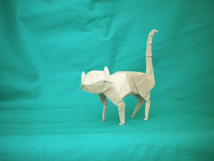 Origami cats 2017-2019 - My, Origami, Paper, cat, Longpost