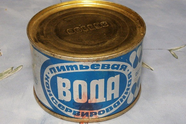 canned water - Water, Drinking water, the USSR, Unusual, Canned food, Canning