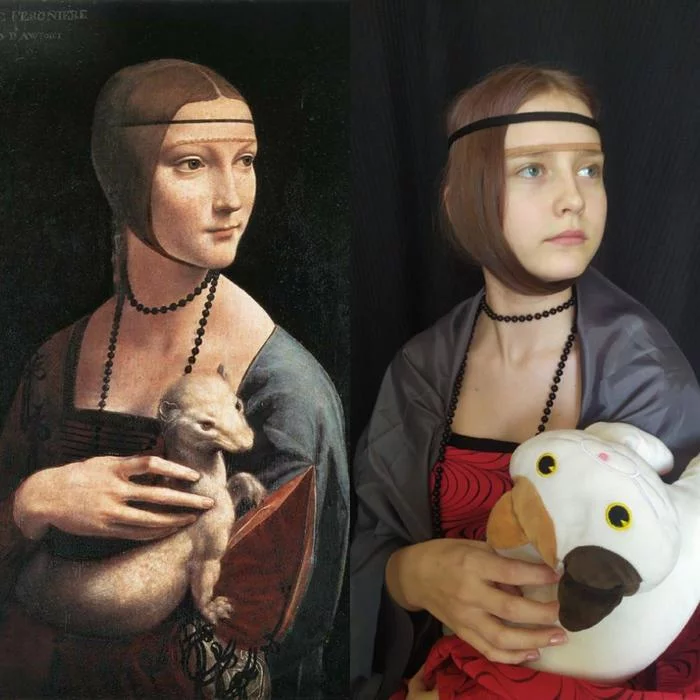 Lady with an ermine - My, lady with ermine, Insulation, Leonardo da Vinci