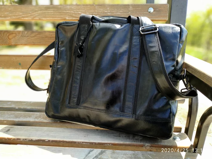 Bag made of genuine leather - My, Needlework, Leather products, With your own hands, Longpost, Needlework without process