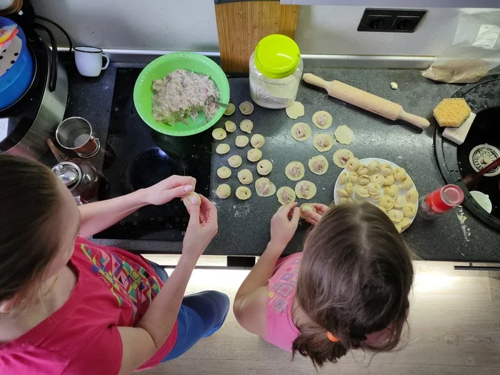 Time with family - My, Dumplings, Homemade, Murmansk, Longpost