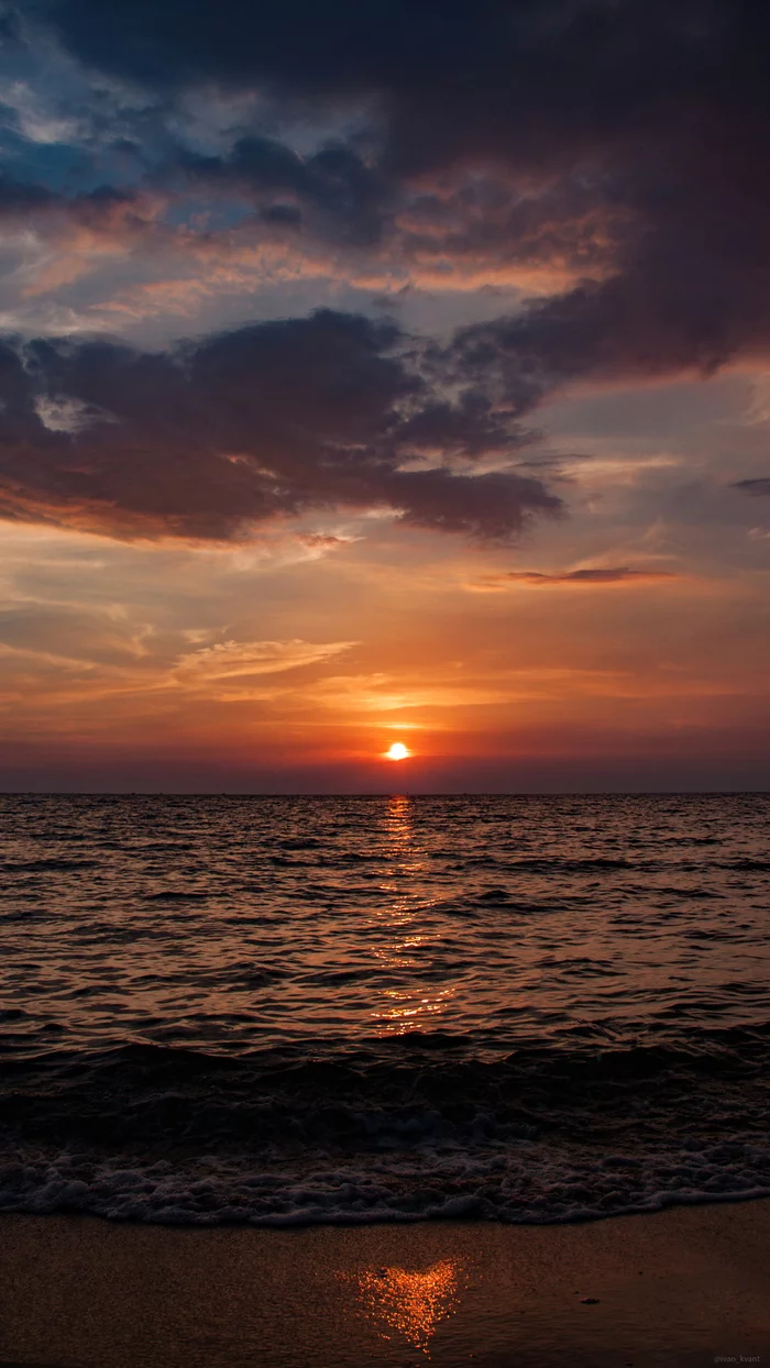 Sunset Thailand > Pattaya > Jomtien Beach - My, Sunset, The photo, Sea, Sky, Thailand, Beach, Canon