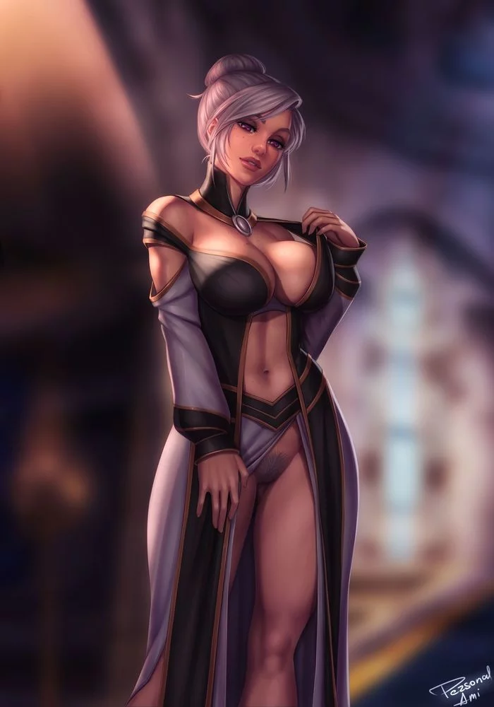 WarCraft human girl - NSFW, Арт, World of Warcraft, Девушки, Эротика, Game Art, Сиськи, Волосы на лобке, Personalami, Длиннопост