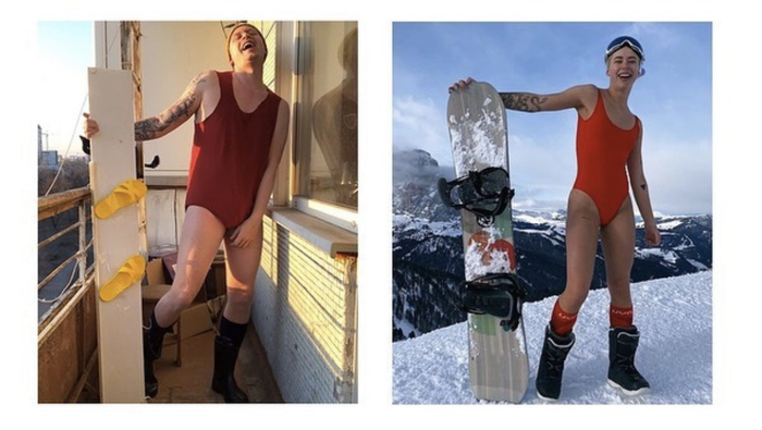 Пародия на известную блоггерку Сашу Митрошину