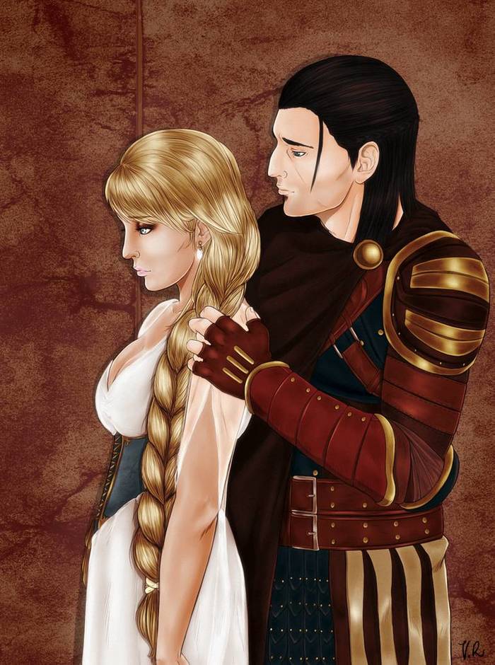 Art-Trade: Ana and Nathaniel - Dragon Age, Серый страж, Рисунок