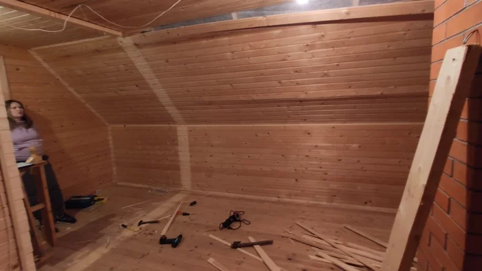 Insulation of the attic in a country house - My, Building, Dacha, Roof, Warming, First floor, Attic, Help, Longpost