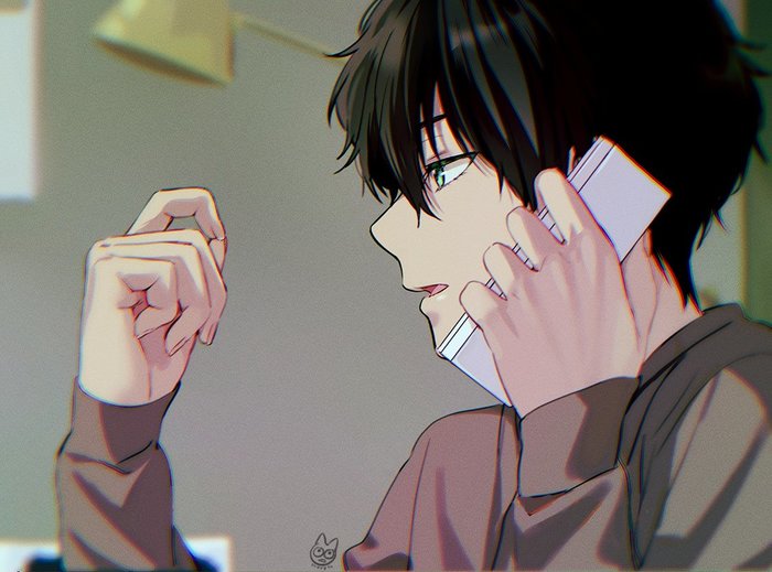 Houtarou/Eru , , Anime Art, Hyouka, Houtarou Oreki, Eru Chitanda, Mery