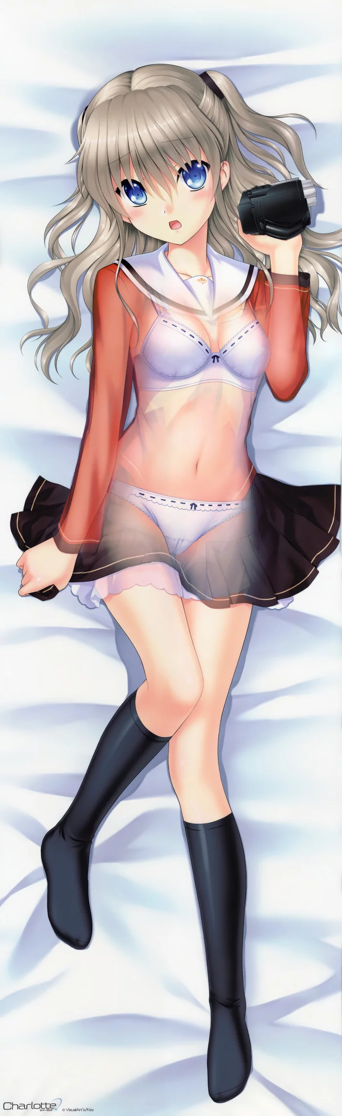 Charlotte - NSFW, Tomori Nao, Charlotte (anime), Anime, Anime art, Underwear, Dakimakura, Longpost