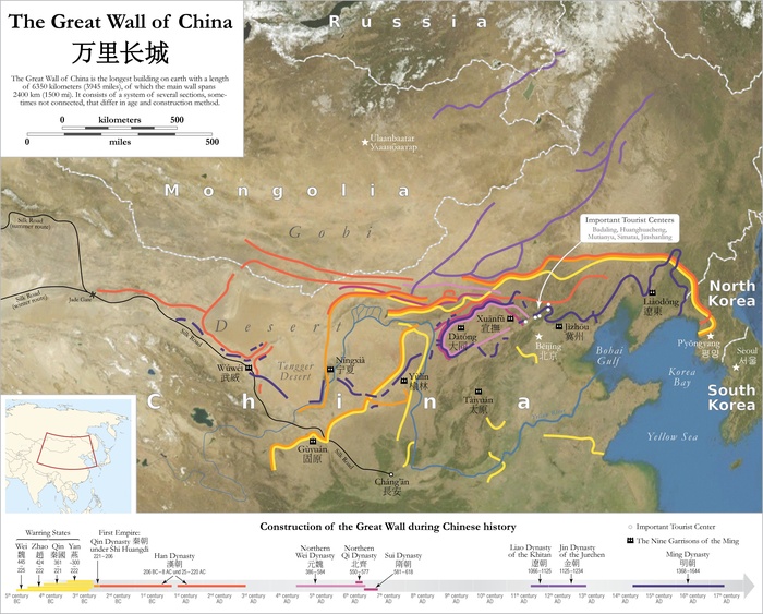 21 тыс. или 8 тыс. км? Какова настоящая длина Великой китайской стены? Китай, Великая китайская стена, Длиннопост