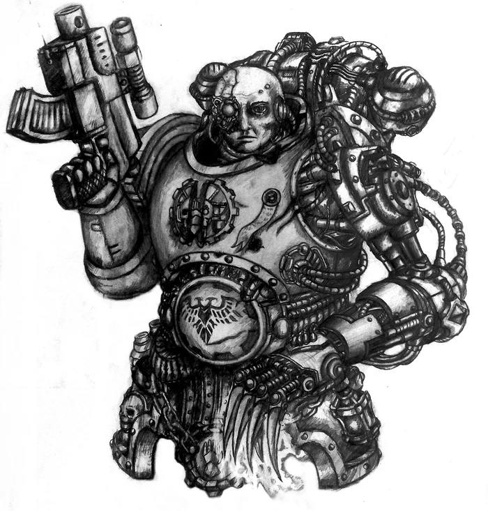 As they say: The flesh is weak - My, Warhammer 40k, Iron hands, Adeptus Astartes