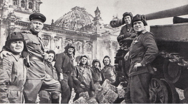 The first Soviet flags over the Reichstag - The Great Patriotic War, Red Army, Storm, Reichstag, Victory Banner, Red Banner, Longpost