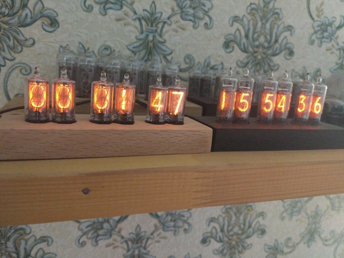 Вторая версия часов на лампах NL-5870 Nixie clock, Ретро, Часы, Ламповые часы, Своими руками, Длиннопост, Рукоделие с процессом