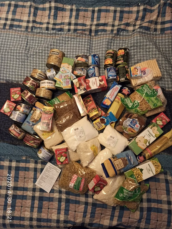 Received rations - My, Ration, Help