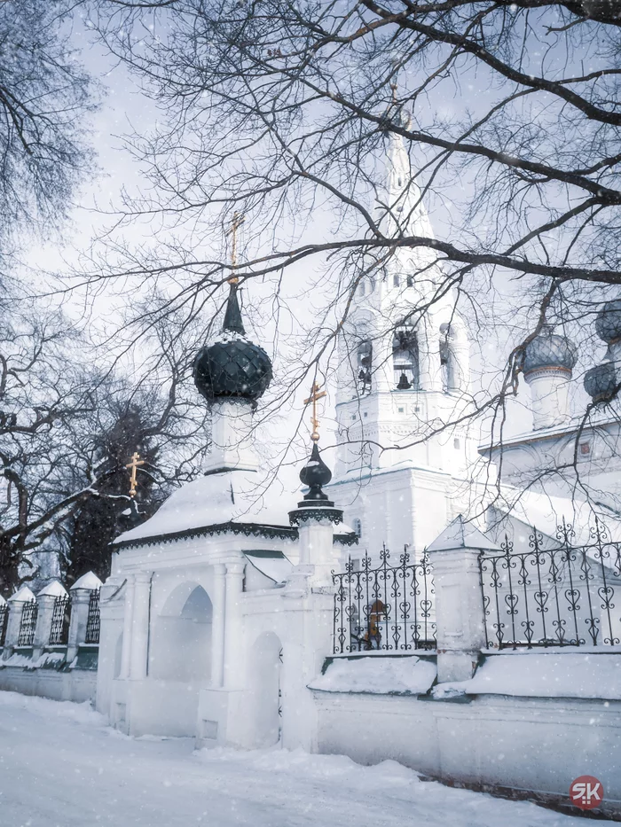 Церковь Иоанна Богослова в Ипатьевской слободе - Моё, Кострома, Церковь, Зима