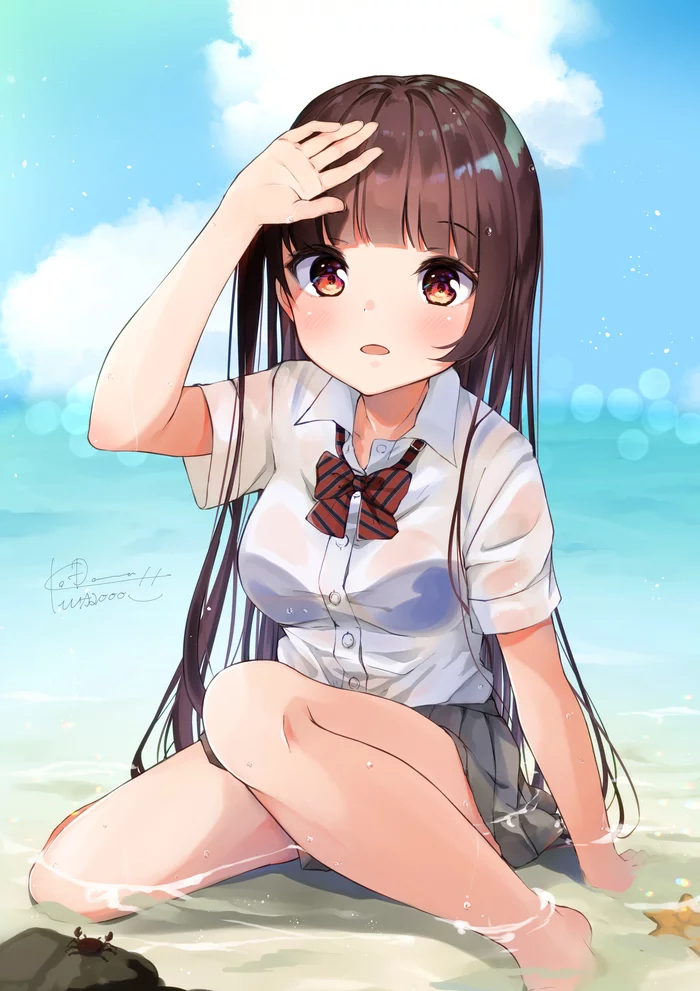 WA2000 - Anime, Anime art, Girls frontline, WA2000, Wet