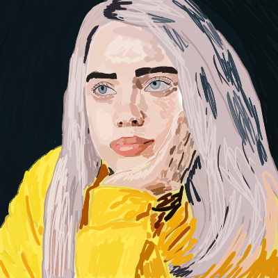 Billie Eilish - My, Billie Eilish, Drawing, Portrait