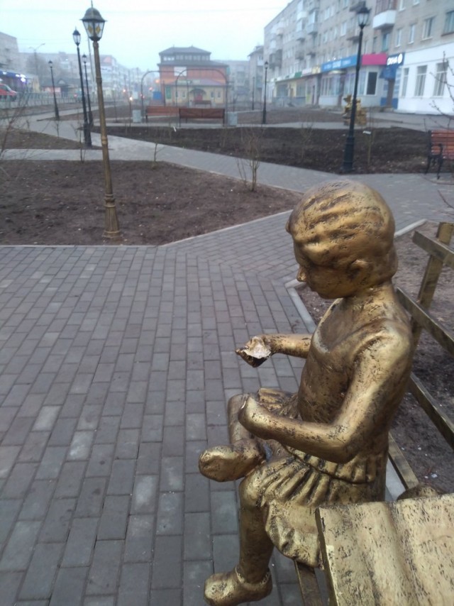 Bronze sculptures made of foam plastic. How do officials take this? - Sculpture, Borovichi, Children, Officials, Saw cut, Longpost, Mat