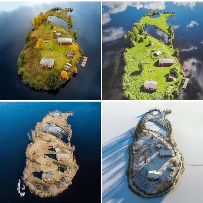 Four seasons on one island - The photo, Nature, Seasons, Island, Time
