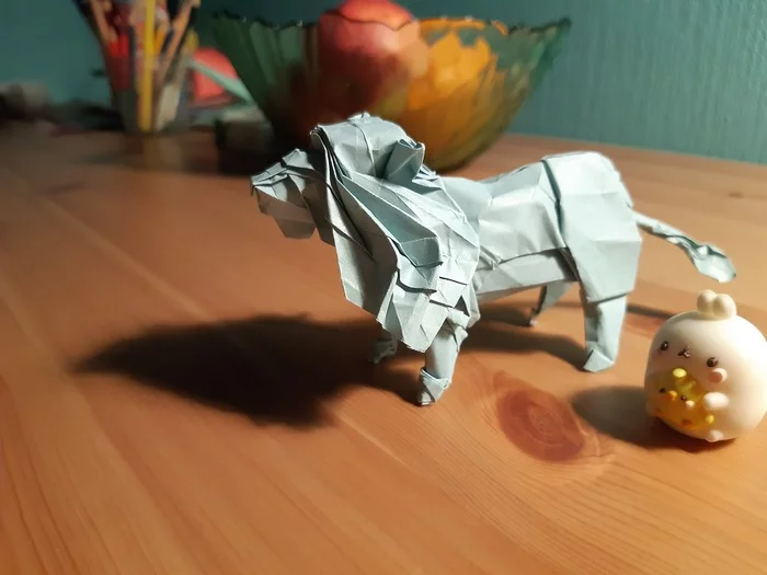 Origami Lion (Satoshi Kamiya) - Origami, Satoshi Kamiya, a lion, Video, Longpost