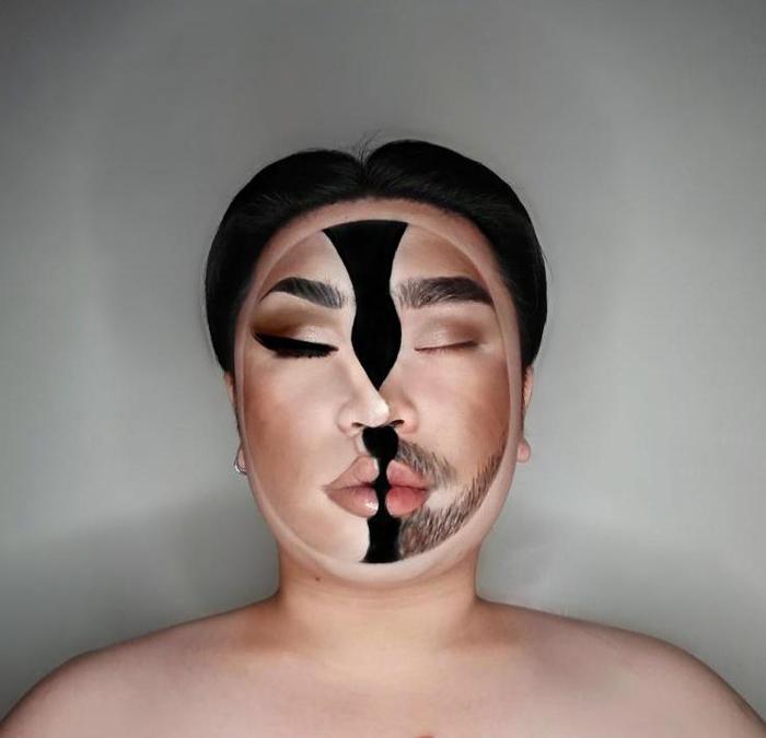 Шикарный мэйкап. Чем дольше смотришь, тем больше не понимаешь