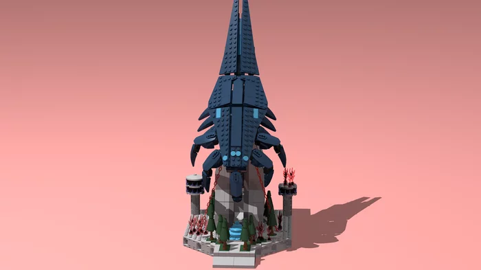 Lego Mass Effect Attack of the Flying Reaper - My, Lego, Mass effect, Constructor, Games, Reapers, Toys, Longpost