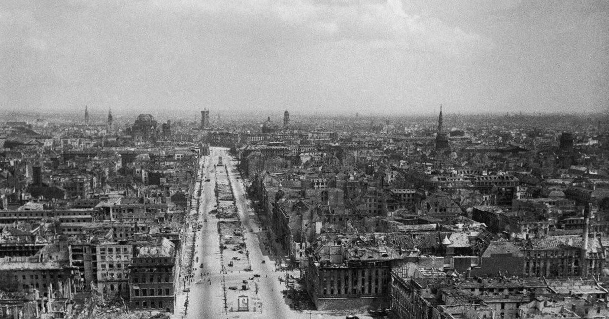 Берлин 1945 фото с воздуха