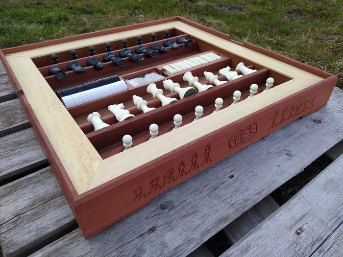 DIY play set - My, Game Pack, Games, Mahogany, Chess, Carpenter, With your own hands, Cabinet maker, Longpost