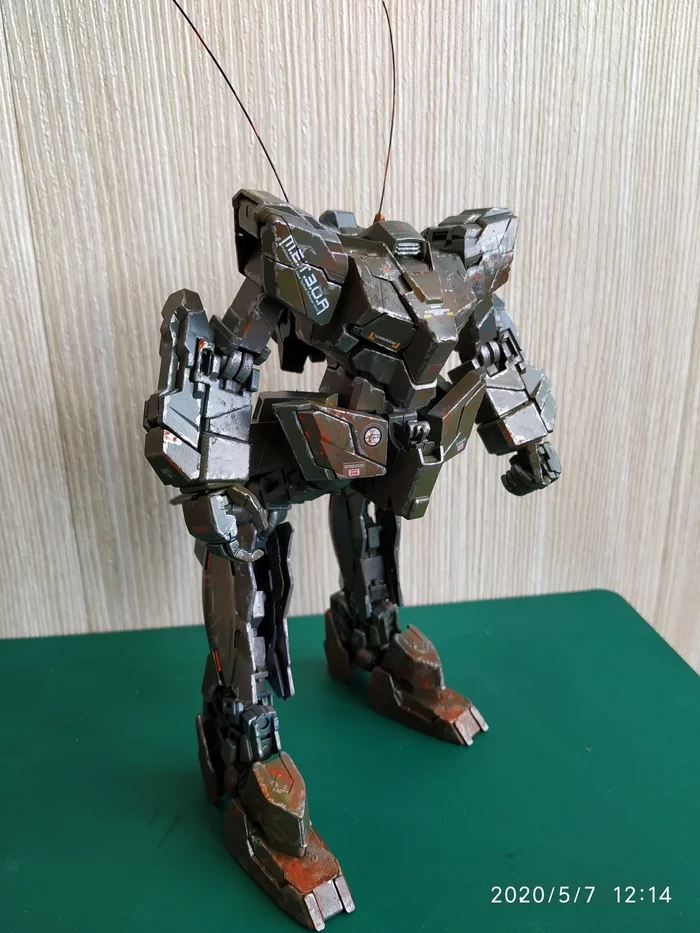 Mass produced mobile suit in 1:100 scale. YF-07 (METEOR project) - Gundam, Gunpla, Fur, Robot, Custom, Modeling, Stand modeling, Scale model, Longpost