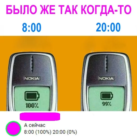 А ведь были времена... - Юмор, Мемы, Nokia 3310, Аккумулятор, Ностальгия, Телефон